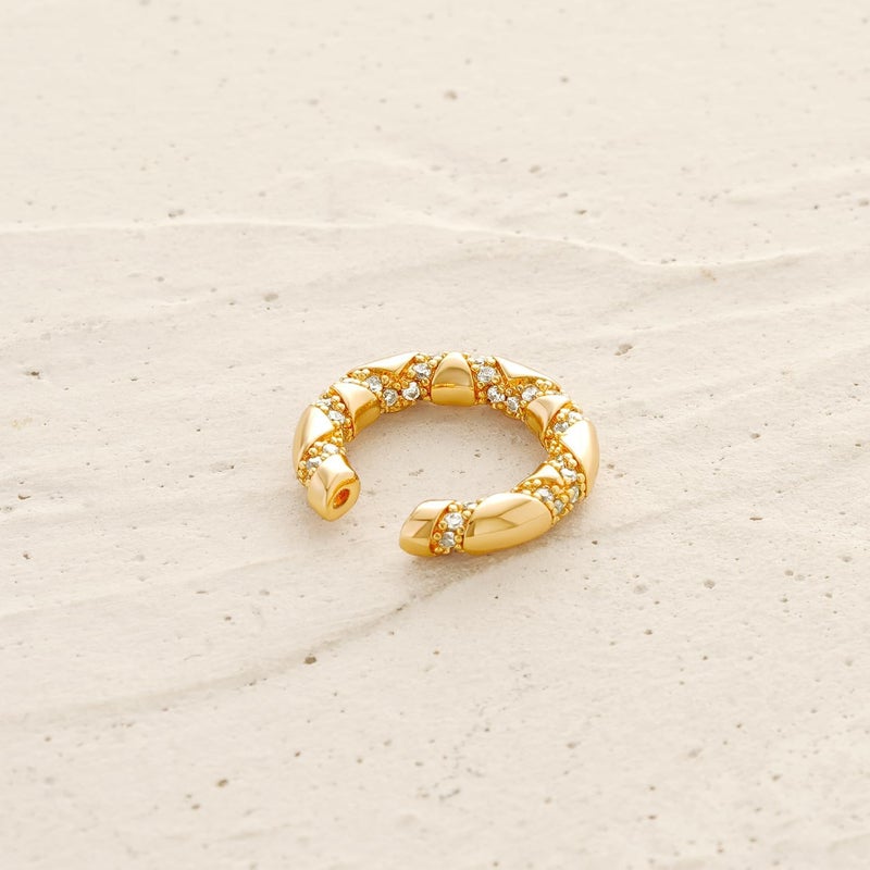 MYEARS Women Ear Cuff Earring Gold Non Pierced Ear Cartilage Clip on Wrap Hoop 14K Gold Filled Tiny Boho Beach Simple Minimalist Delicate Handmade Hypoallergenic Jewelry Gift-Sold as Single/Pair - Image 4